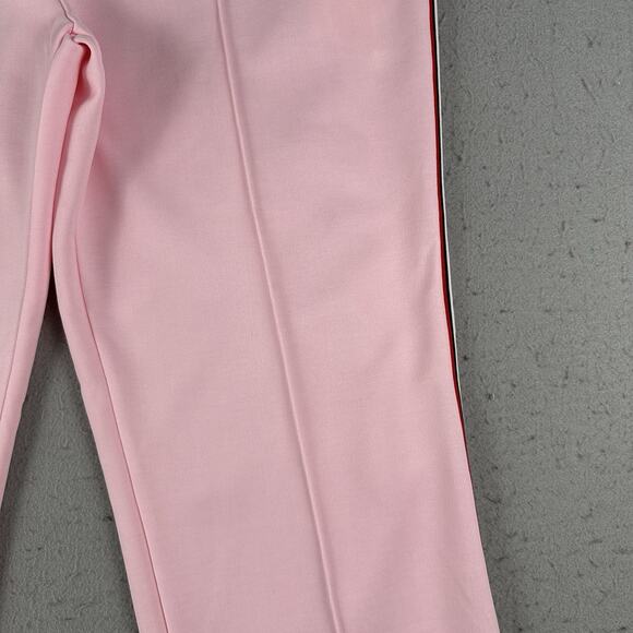 Vtg 80s Adidas Track Pants Large Pink Straight Leg Draw String Elastic Waist‎ - Picture 4 of 16